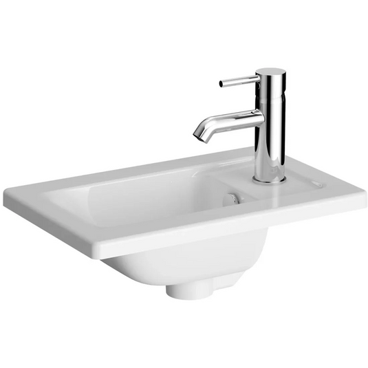 VitrA Integra 450x285mm 1TH Basin w/Overflow - White - 7034B003-0001 - Envy Bathrooms Ltd