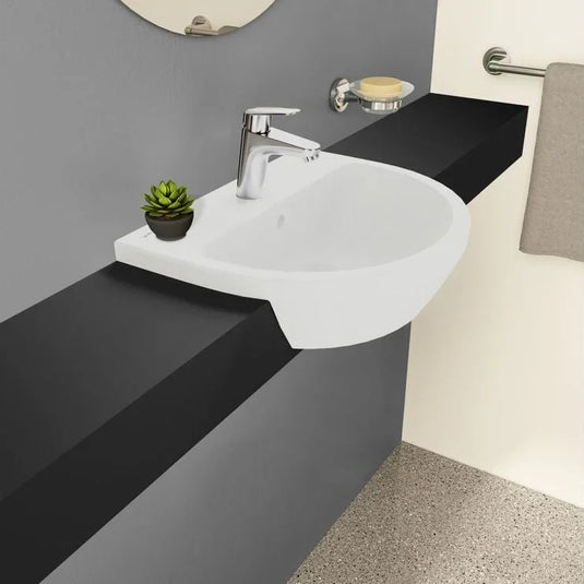 VitrA Integra 450x360mm 1TH Basin w/Overflow - White - 7065L003-0001 - Envy Bathrooms Ltd