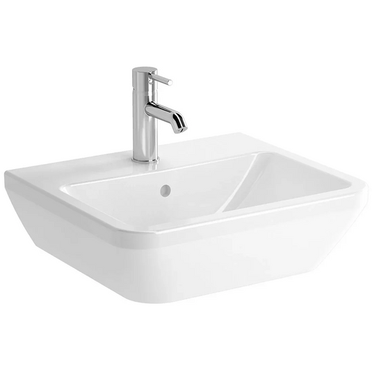 VitrA Integra 500x430mm 1TH Basin w/Overflow - White - 7048L003-0001 - Envy Bathrooms Ltd