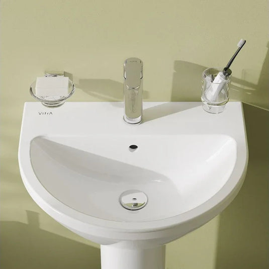 VitrA Integra 550x450mm 1TH Basin w/Overflow - White - 7067L003-0001 - Envy Bathrooms Ltd
