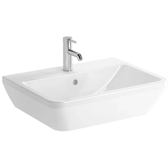 VitrA Integra 650x490mm 1TH Basin w/Overflow - White - 7051L003-0001 - Envy Bathrooms Ltd