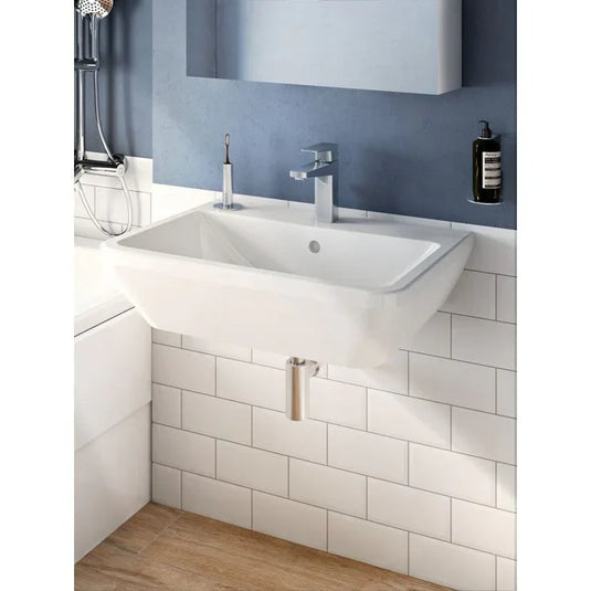 VitrA Integra 650x490mm 1TH Basin w/Overflow - White - 7051L003-0001 - Envy Bathrooms Ltd