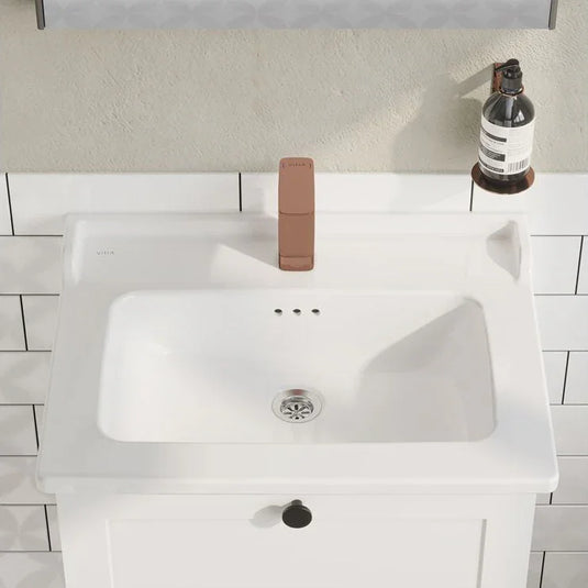VitrA Integra Classic 610x475mm 1TH Vanity Basin Only - White - 7000B003-0001 - Envy Bathrooms Ltd