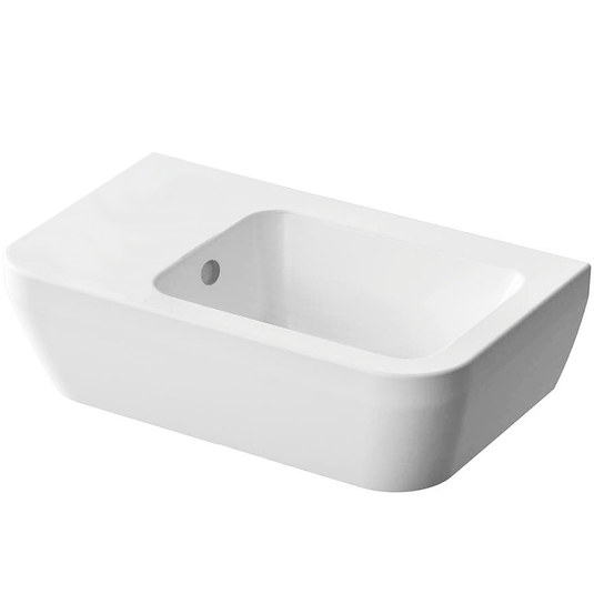 Vitra Integra Left Handed Wall Hung Basin 370mm Wide - 0 Tap Hole - Envy Bathrooms Ltd