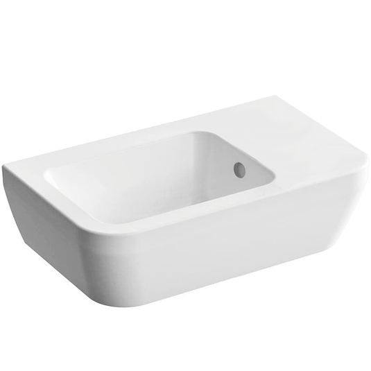 Vitra Integra Right Handed Wall Hung Basin 370mm Wide - 0 Tap Hole - Envy Bathrooms Ltd