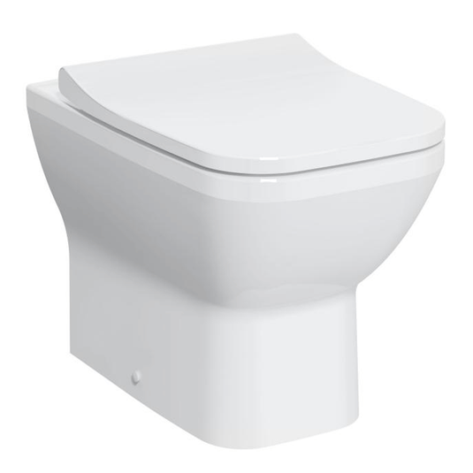 Vitra Integra Rimless Back to Wall Toilet Pan - White - Envy Bathrooms Ltd