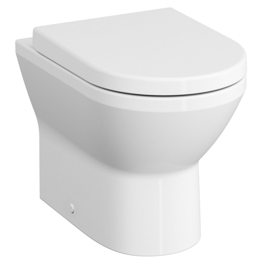 Vitra Integra Rimless Back to Wall Toilet Pan - White - Envy Bathrooms Ltd