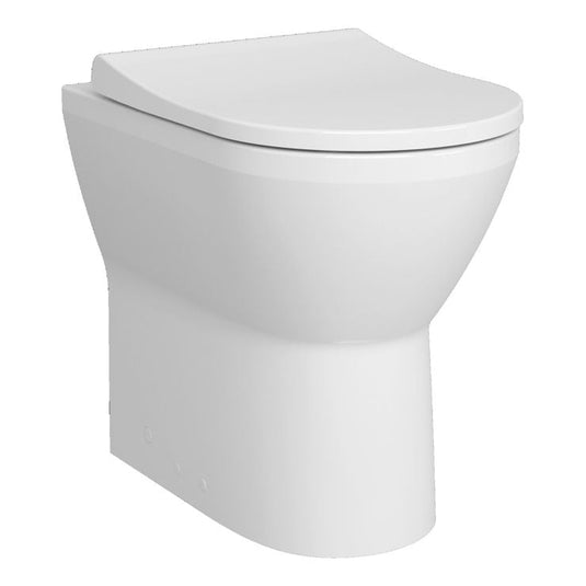 VitrA Integra Rimless Comfort Height Back to Wall Pan Only - White - 7099B003-0075 - Envy Bathrooms Ltd
