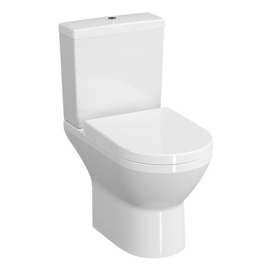 VitrA Integra Rimless Open Back Close Coupled Pan Only - White - 7044B003-7200 - Envy Bathrooms Ltd