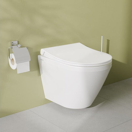 VitrA Integra Rimless Short Projection Wall Hung Pan Only - White - 7040B003-0075 - Envy Bathrooms Ltd