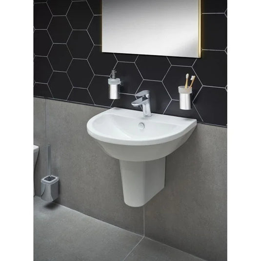 VitrA Integra 180x310mm Semi Pedestal Only - White - 5316L003-0156 - Envy Bathrooms Ltd