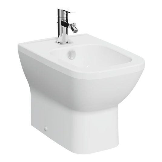 VitrA Integra Square Back to Wall Bidet - White - 7084B003-0288 - Envy Bathrooms Ltd