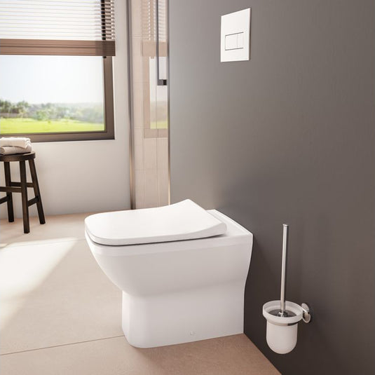 VitrA Integra Square Rimless Back to Wall Pan Only - White - 7085B003-0075 - Envy Bathrooms Ltd