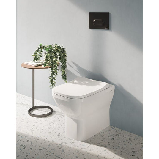 VitrA Integra Square Rimless Back to Wall Pan Only - White - 7085B003-0075 - Envy Bathrooms Ltd