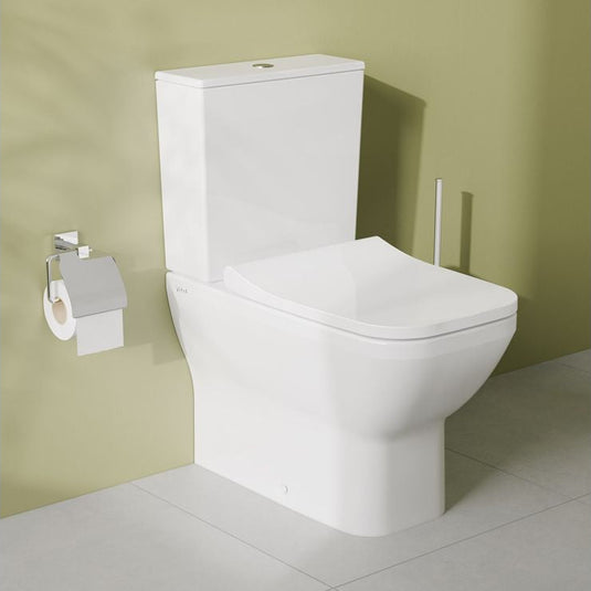 VitrA Integra Square Rimless Fully Shrouded Close Coupled Pan Only - White - 7086B003-7200 - Envy Bathrooms Ltd