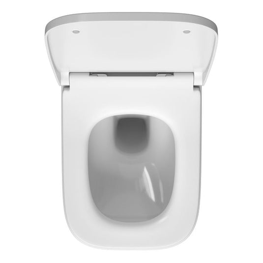 VitrA Integra Square Rimless Wall Hung Pan Only - White - 7082B003-0075 - Envy Bathrooms Ltd