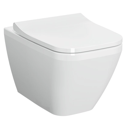 Vitra Integra Square Wall Hung Toilet Pan - White - Envy Bathrooms Ltd