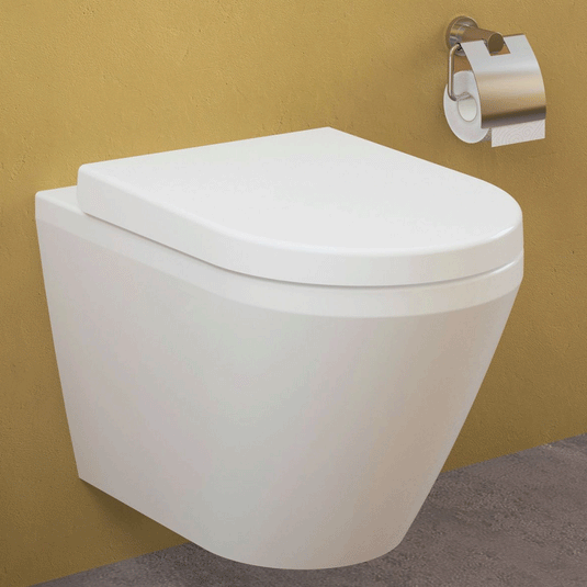 Vitra Integra Wall Hung Toilet Pan with Hidden Fixation - White - Envy Bathrooms Ltd