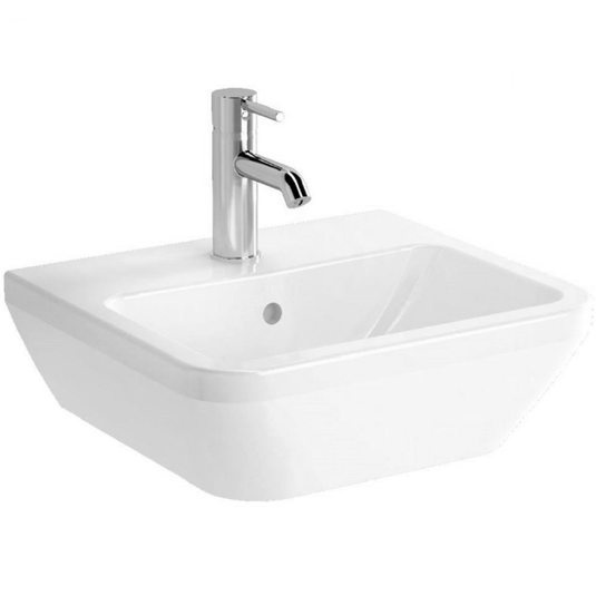 Vitra Integra Wall Hung Basin 450mm Wide - 1 Tap Hole - Envy Bathrooms Ltd