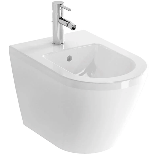 Vitra Integra Wall Hung Bidet 355mm Wide - 1 Tap Hole - Envy Bathrooms Ltd