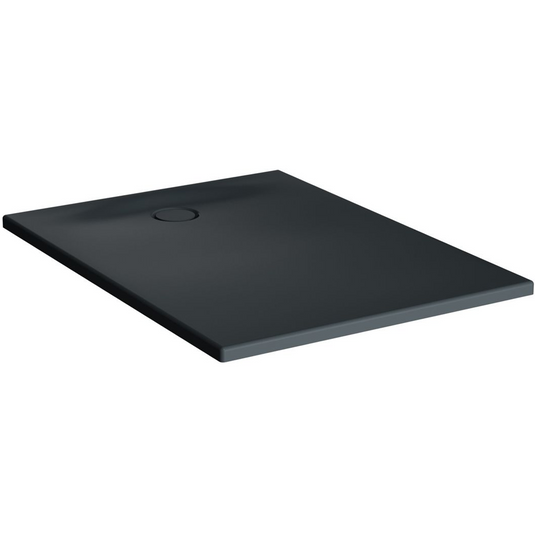 VitrA Leaf 900mm x 800mm Rectangular Tray - Matt Anthracite - 65190001868 - Envy Bathrooms Ltd