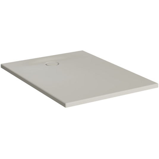 VitrA Leaf 900mm x 800mm Rectangular Tray - Matt Taupe - 65190001869 - Envy Bathrooms Ltd