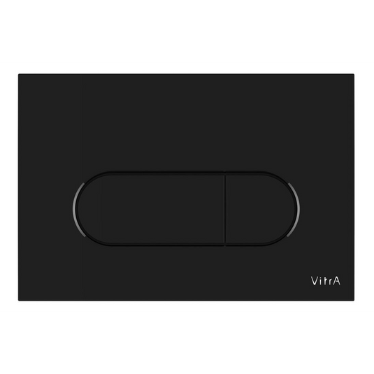 VitrA Loop Round Flush Plate - Gloss Black - 740-2250 - Envy Bathrooms Ltd
