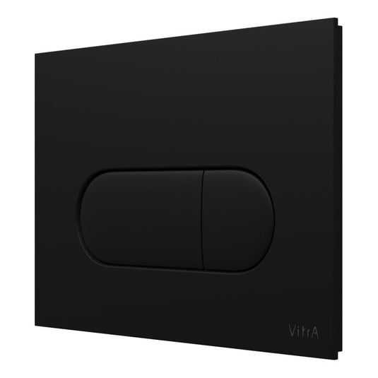 VitrA Loop Round Flush Plate - Matt Black - 740-2211 - Envy Bathrooms Ltd