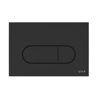 Vitra Loop Round Flush Plate - Matt Black - Envy Bathrooms Ltd