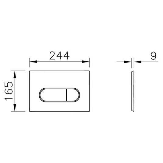 VitrA Loop Round Flush Plate - Soft Copper - 740-2240 - Envy Bathrooms Ltd