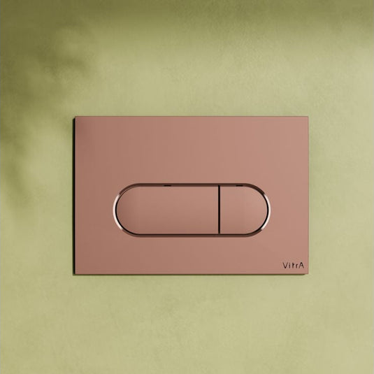 VitrA Loop Round Flush Plate - Soft Copper - 740-2240 - Envy Bathrooms Ltd