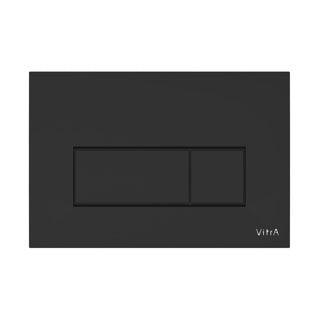 Vitra Loop Square Dual Flush Plate - Matt Black - Envy Bathrooms Ltd