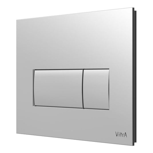 VitrA Loop Square Flush Plate - Chrome - 740-2380 - Envy Bathrooms Ltd