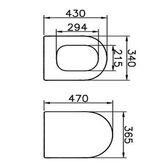 Vitra Matrix Standard Toilet Seat - White - Envy Bathrooms Ltd