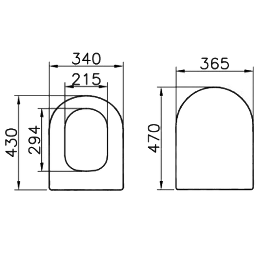 VitrA Matrix White Toilet Seat Ring Only - Envy Bathrooms Ltd