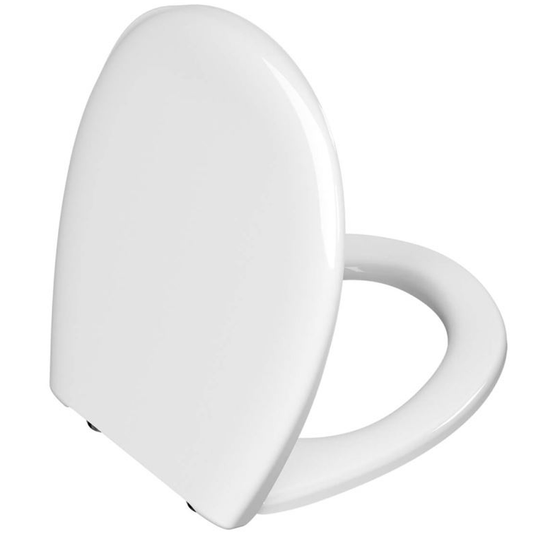 Vitra Milton Standard Toilet Seat and Cover with Hinges - 115003001M - Envy Bathrooms Ltd