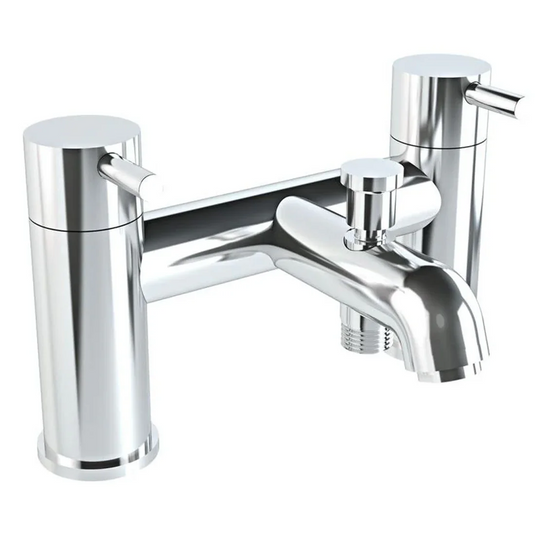 VitrA Minimax S 2-Hole Bath/Shower Mixer - Chrome - A42410VUK - Envy Bathrooms Ltd