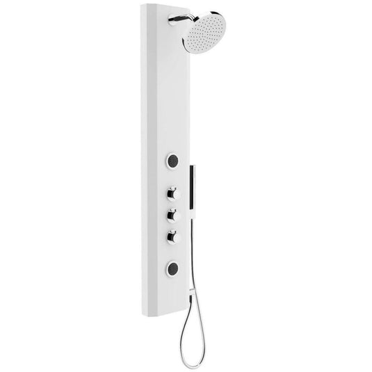 Vitra Move Thermostatic Shower Tower Panel - White - Envy Bathrooms Ltd