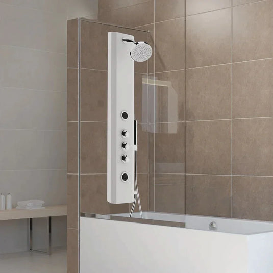 Vitra Move Thermostatic Shower Tower Panel - White - Envy Bathrooms Ltd
