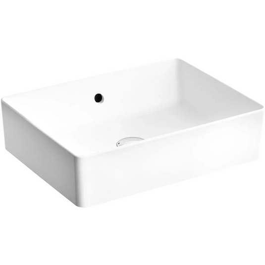 VitrA Nuo 500x380mm 0TH Basin w/Overflow - White - 7436B003-0012 - Envy Bathrooms Ltd