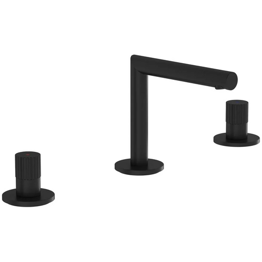 VitrA Origin 3-Hole Basin Mixer - Matt Black - A4258336WTCV - Envy Bathrooms Ltd