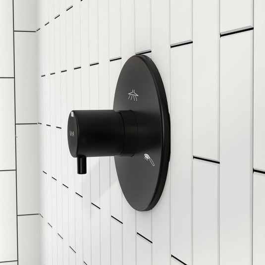 VitrA Origin 3-Way Diverter | Matt Black | A4337836EXP - Envy Bathrooms Ltd