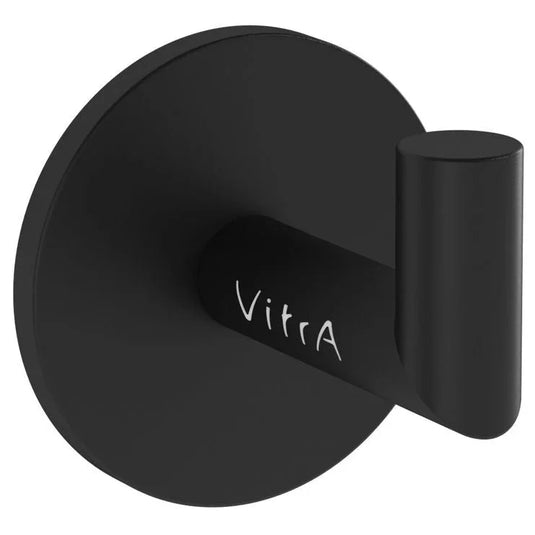 VitrA Origin Bathrobe Hook - Matt Black - A4488436 - Envy Bathrooms Ltd