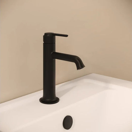 VitrA Origin Classic Basin Mixer (Top Handle) - Matt Black - A4288036 - Envy Bathrooms Ltd