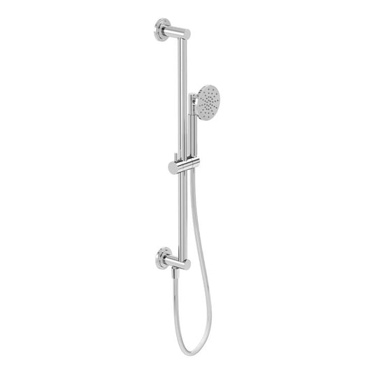 VitrA Origin Classic Hand Shower With Slide Rail & Wall Outlet | Chrome | A45796 - Envy Bathrooms Ltd