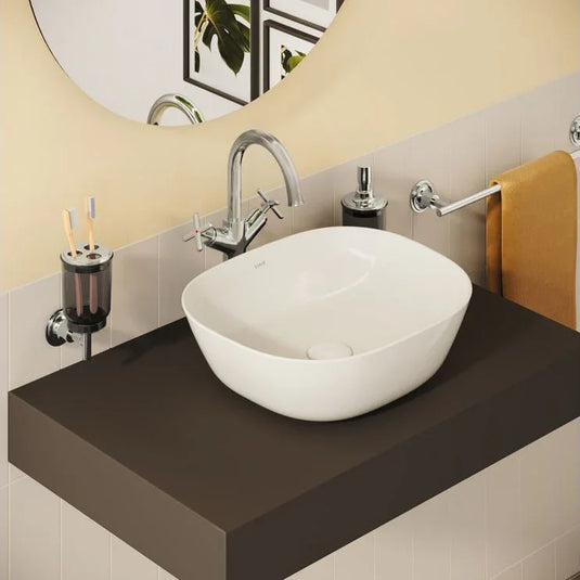VitrA Origin Classic Tall Basin Mixer (Cross Handles) - Chrome - A42886 - Envy Bathrooms Ltd