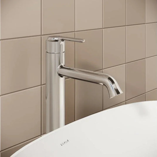 VitrA Origin Classic Tall Basin Mixer (Top Handle) - Chrome - A42882 - Envy Bathrooms Ltd