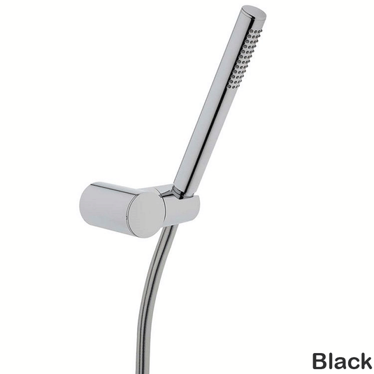 Vitra Origin Concealed Mixer Shower with Fixed Head and Shower Handset - Black - Envy Bathrooms Ltd