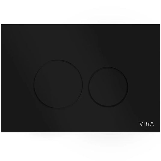 Vitra Origin Dual Flush Plate - Black - Envy Bathrooms Ltd
