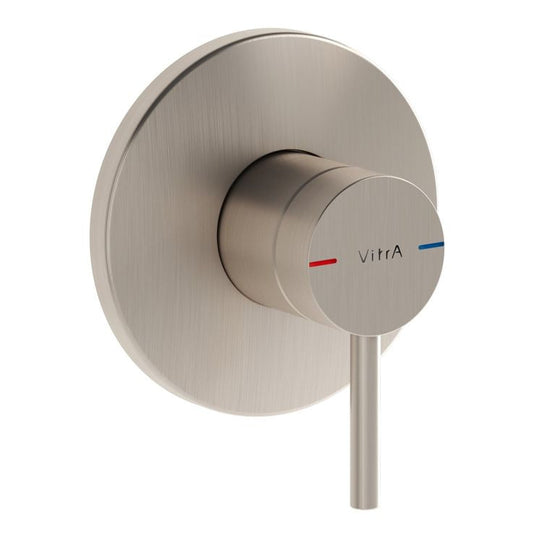 VitrA Origin Integrated 1-Way Diverter | Brushed Nickel | A4262134 - Envy Bathrooms Ltd